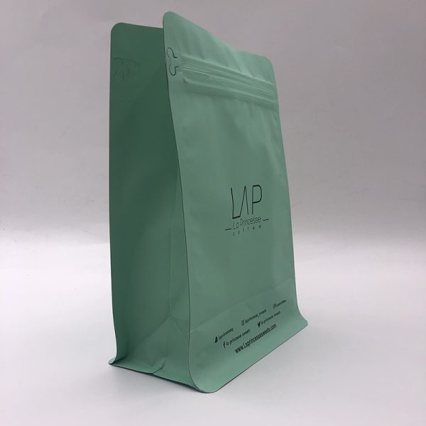 250g 500g 1kg Flat Bottom Coffee Pouch Coffee Bean Packaging Bags With Zipper